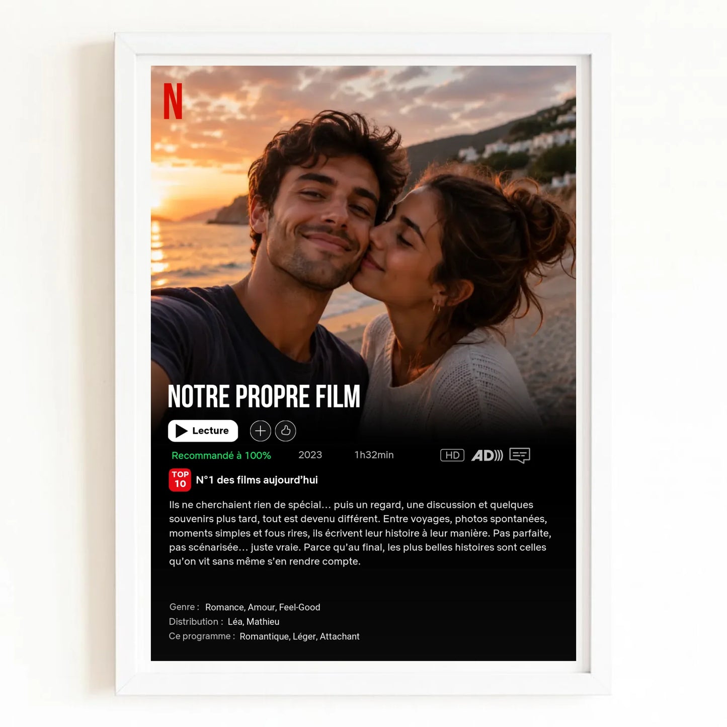 Affiche personnalisée couple - Notre propre film – vue 14