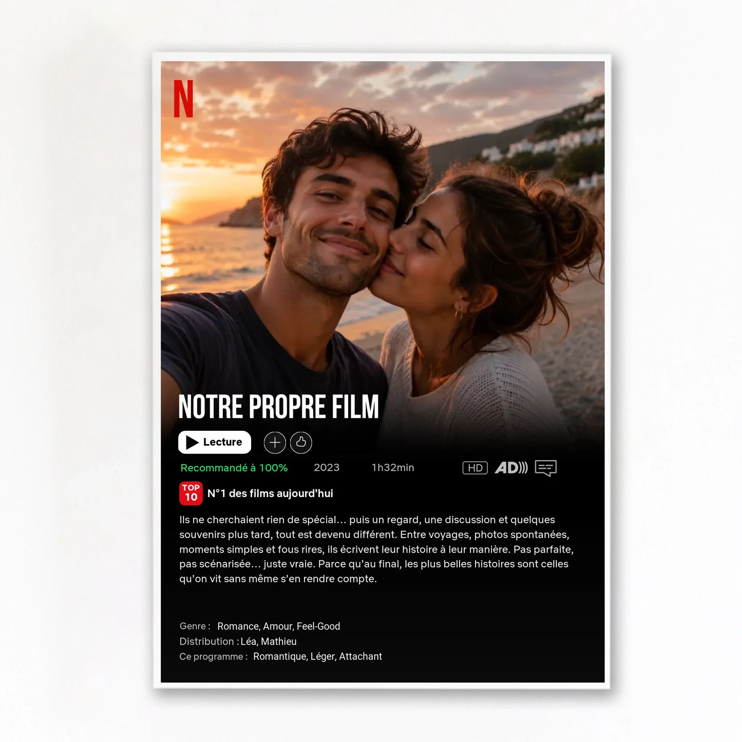 Affiche personnalisée couple - Notre propre film – vue 15