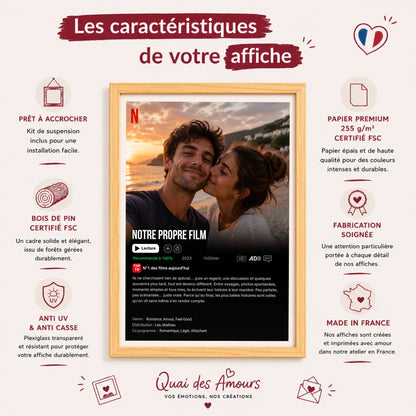 Affiche personnalisée couple - Notre propre film – vue 16