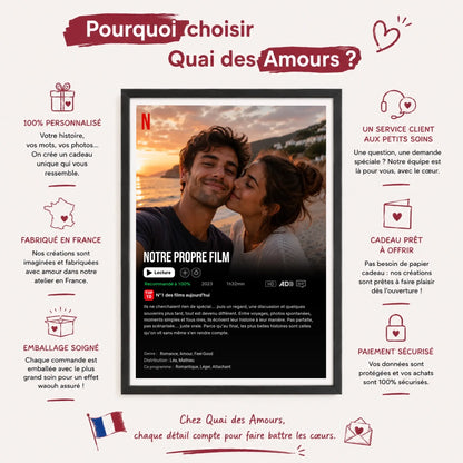 Affiche personnalisée couple - Notre propre film – vue 17