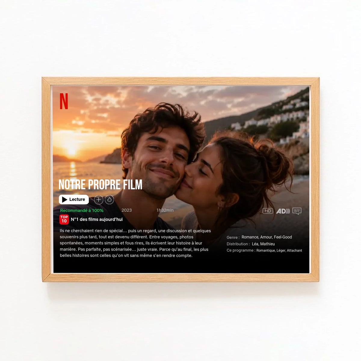 Affiche personnalisée couple - Notre propre film – vue 2