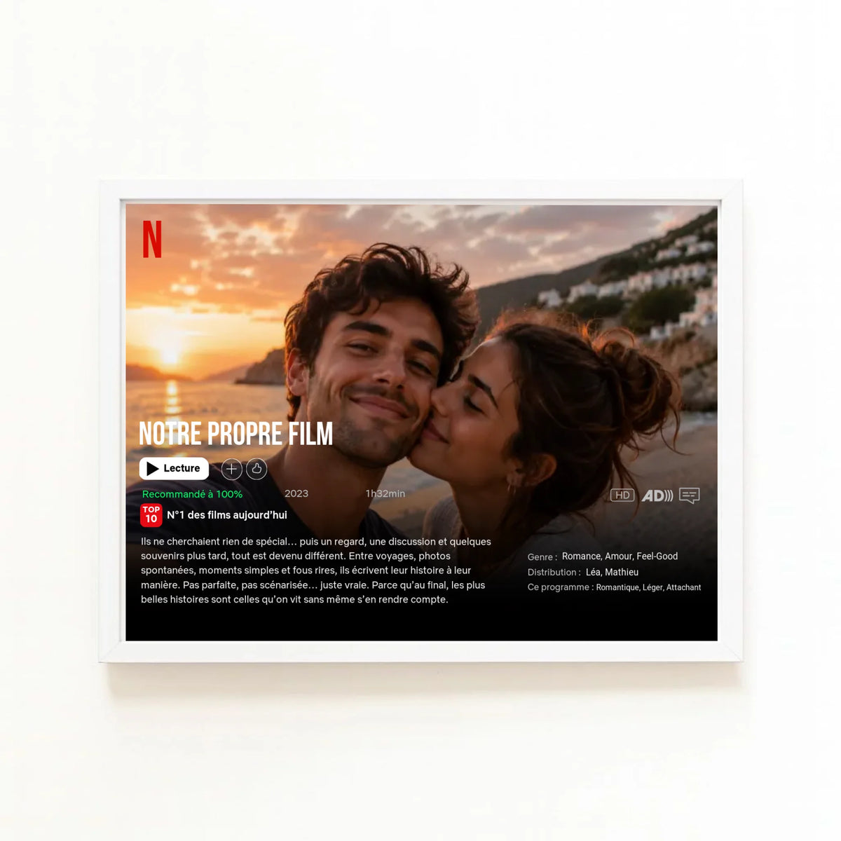 Affiche personnalisée couple - Notre propre film – vue 3