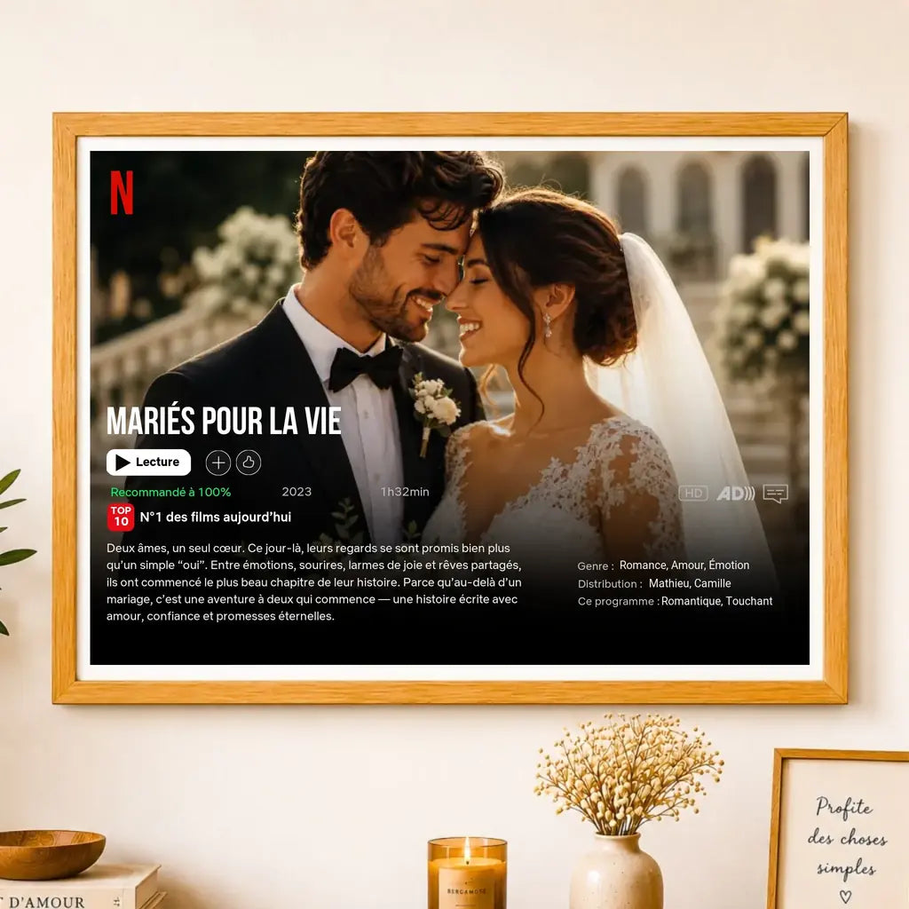 Poster Netflix personnalisé – Visuels Etsy Affichell