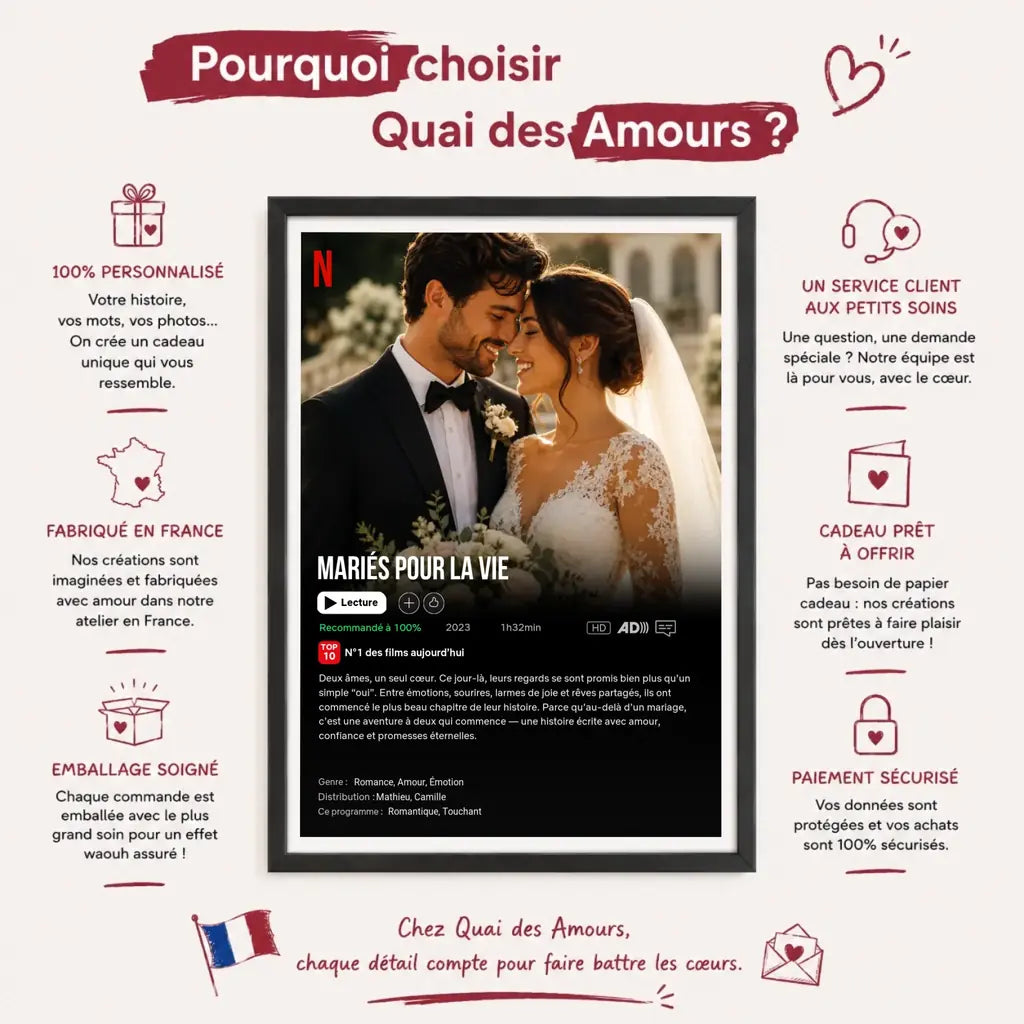 Poster Netflix personnalisé – Affiche personnalisé