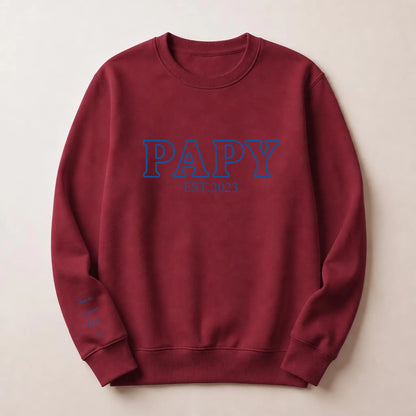 Sweat personnalisé papy brodé - Futur grand-père – vue 15