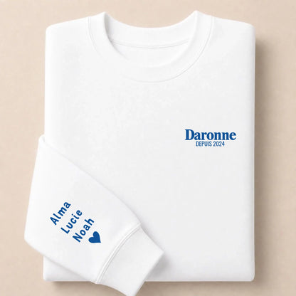 Sweat personnalisé maman - La Daronne depuis – vue 7
