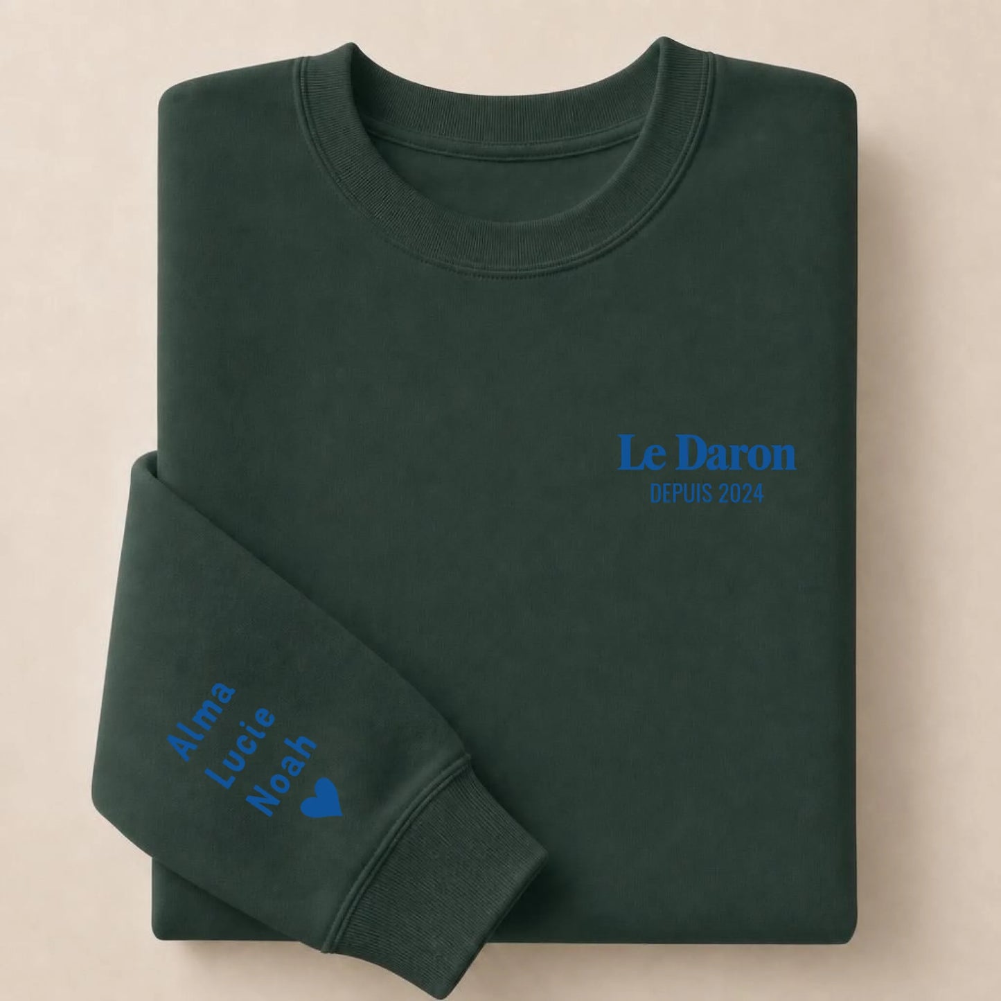 Sweat personnalisé papa - Le Daron depuis – vue 18