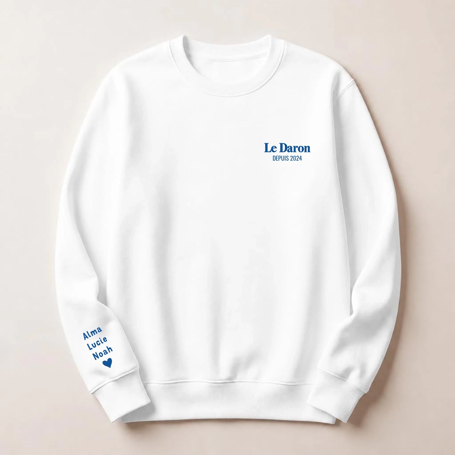 Sweat personnalisé papa - Le Daron depuis – vue 20
