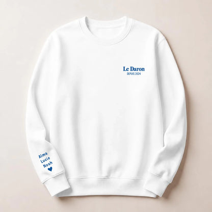 Sweat personnalisé papa - Le Daron depuis – vue 20