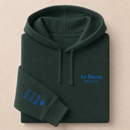 Sweat personnalisé papa - Le Daron depuis – vue 28