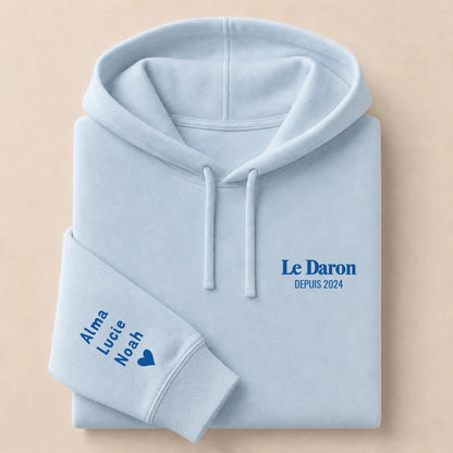 Sweat personnalisé papa - Le Daron depuis – vue 29