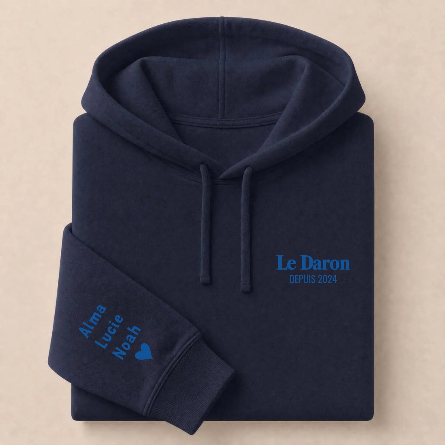 Sweat personnalisé papa - Le Daron depuis – vue 30