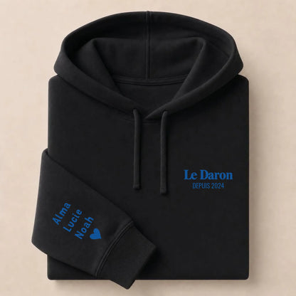 Sweat personnalisé papa - Le Daron depuis – vue 34