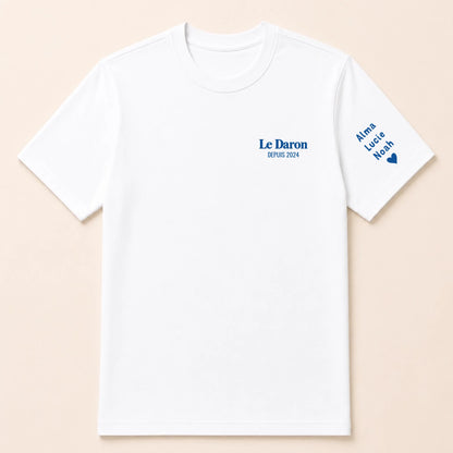 Sweat personnalisé papa - Le Daron depuis – vue 37