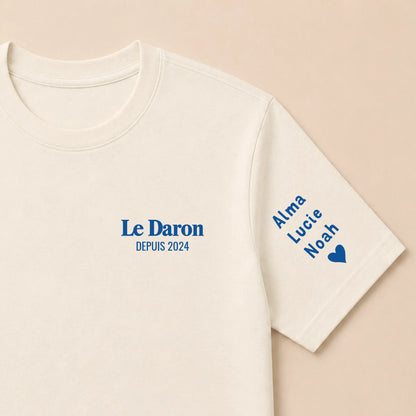 Sweat personnalisé papa - Le Daron depuis – vue 49