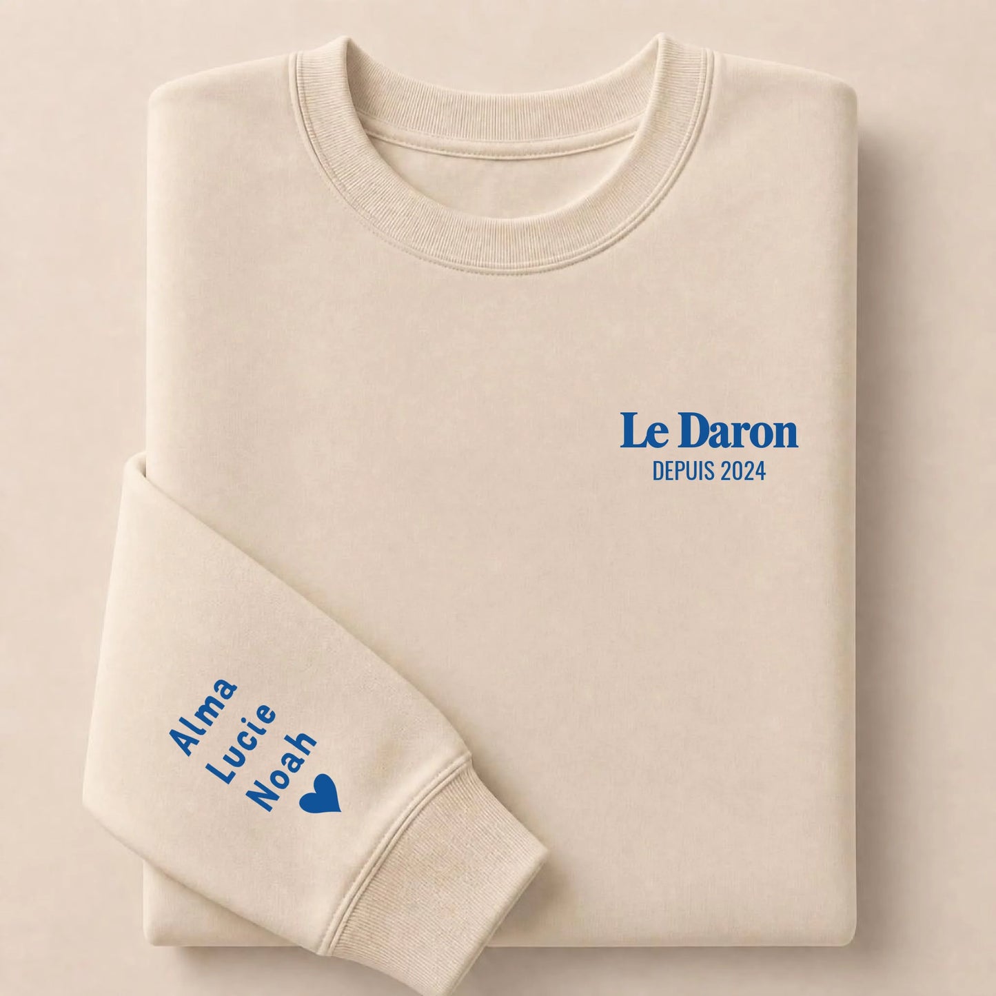 Sweat personnalisé papa - Le Daron depuis – vue 9