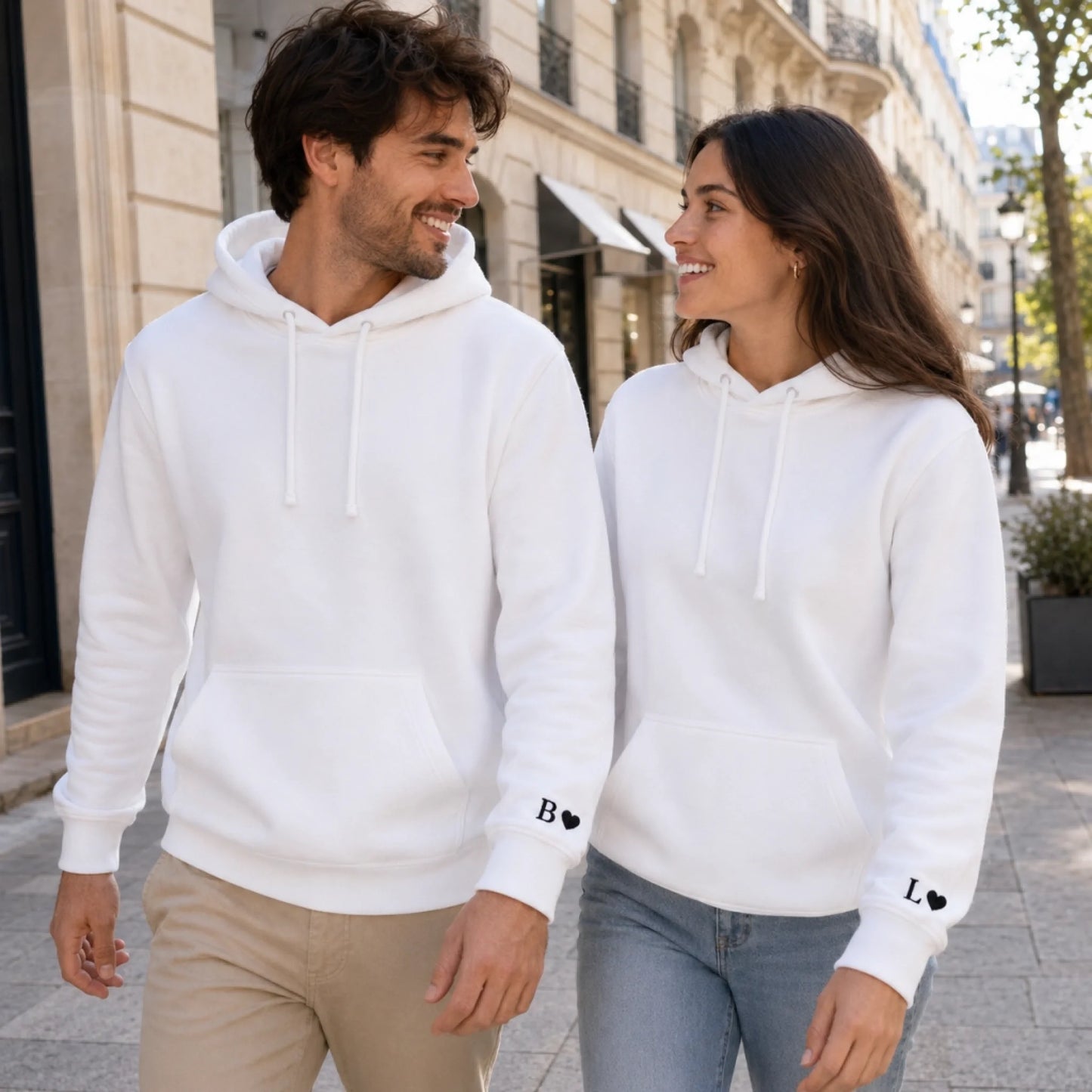 Pull couple assorti personnalisé – vue 24