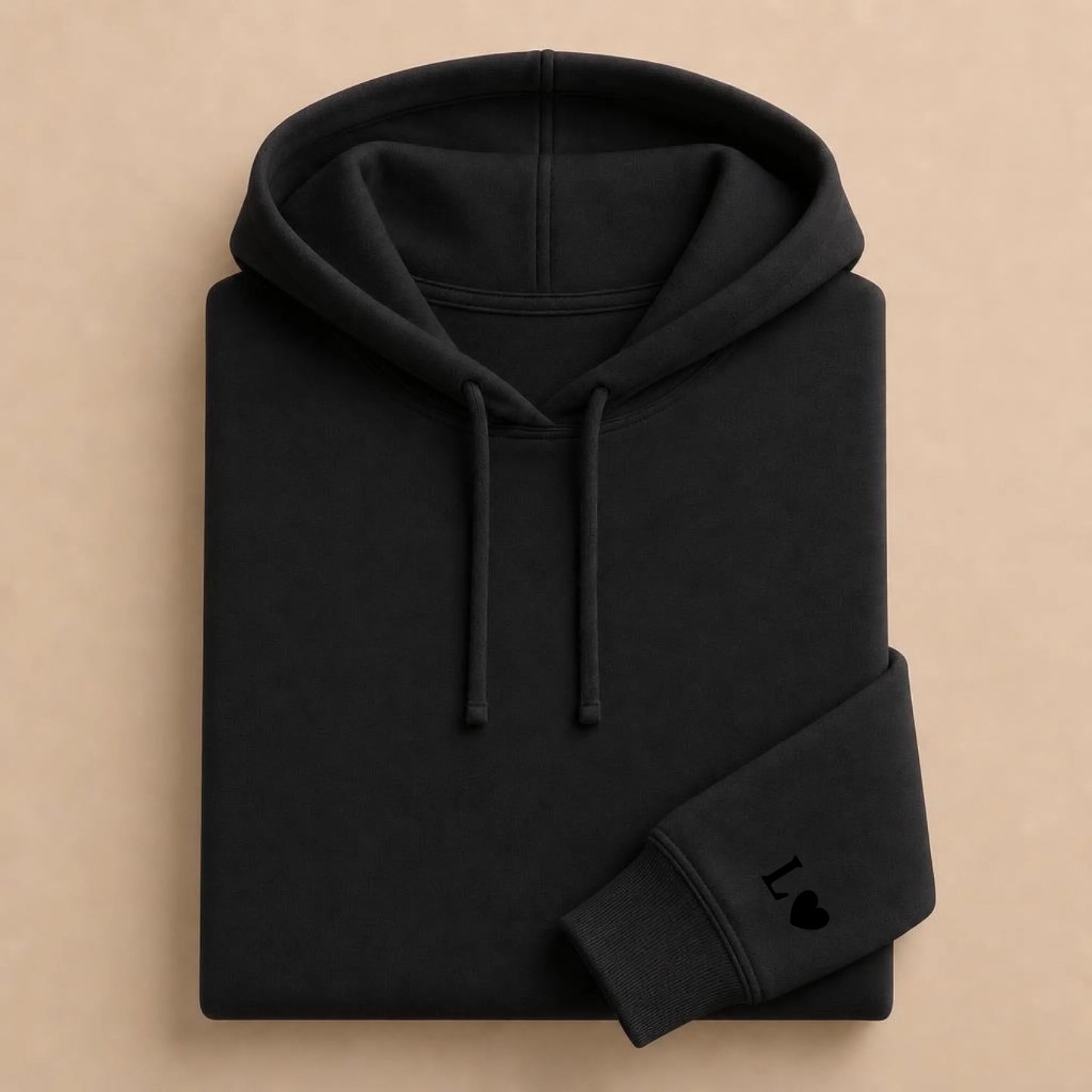 Pull couple assorti personnalisé – Hoodie Broderie Droite Rouge