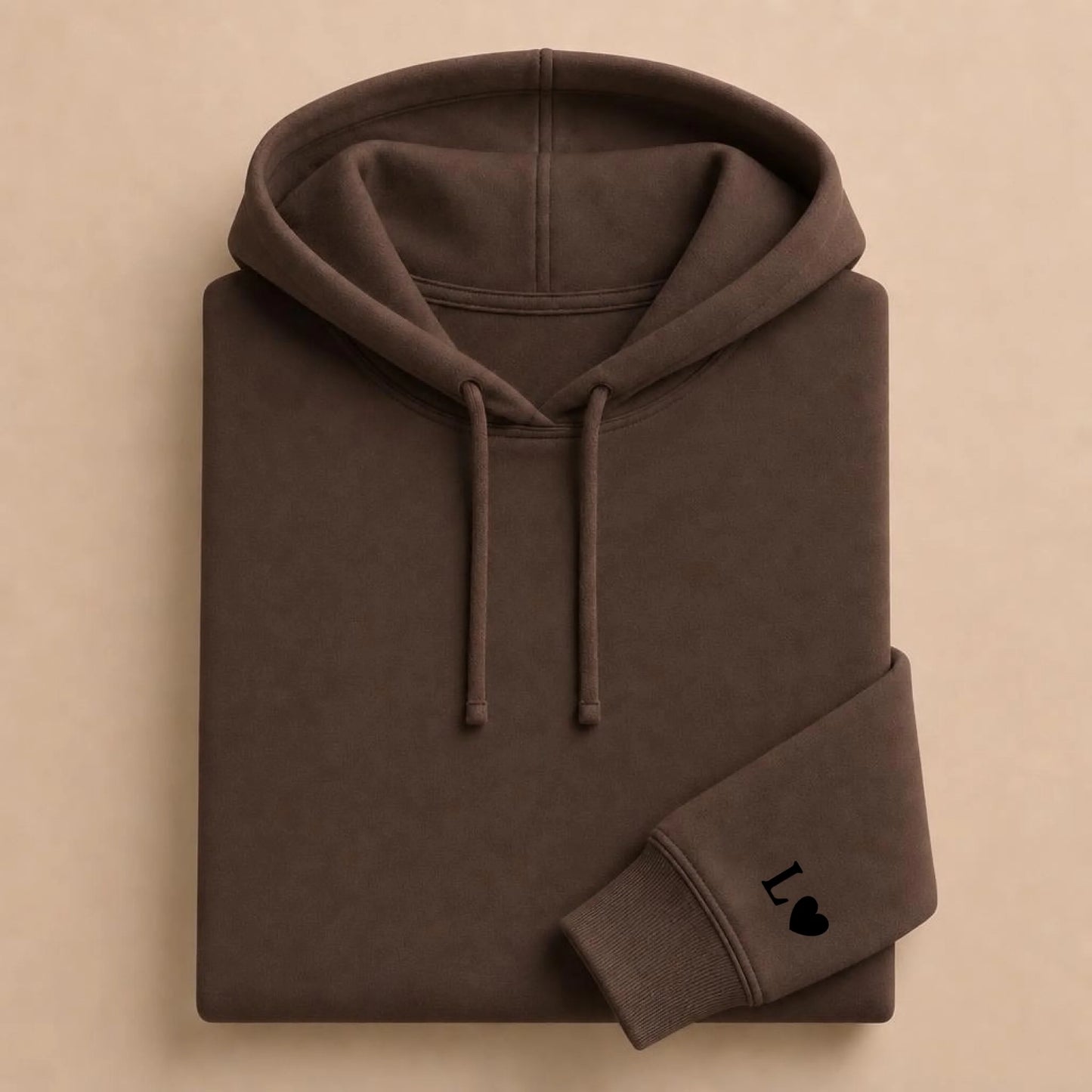 Pull couple assorti personnalisé – Hoodie Broderie Droite Rouge