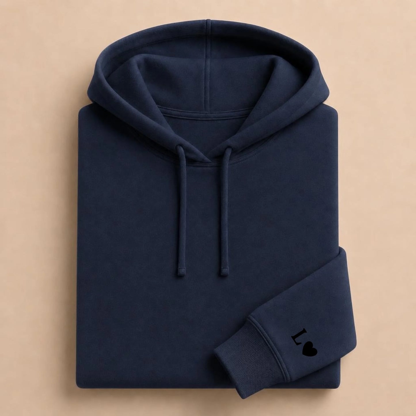 Pull couple assorti personnalisé – Hoodie Broderie Droite Rouge