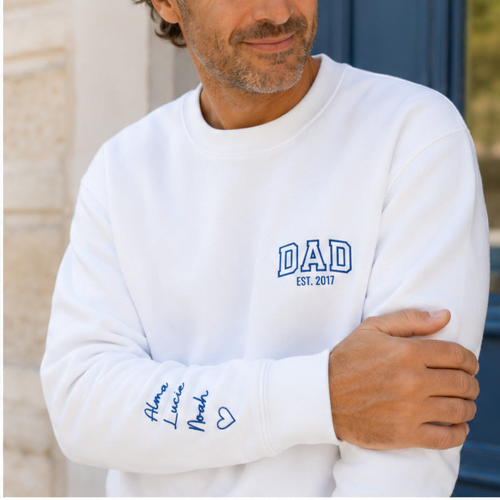 Sweat personnalisé papa brodé - DAD – vue 2