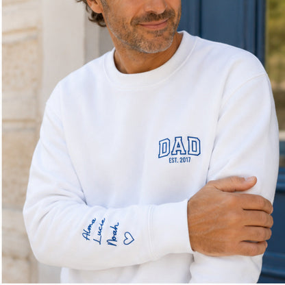 Sweat personnalisé papa brodé - DAD – vue 2