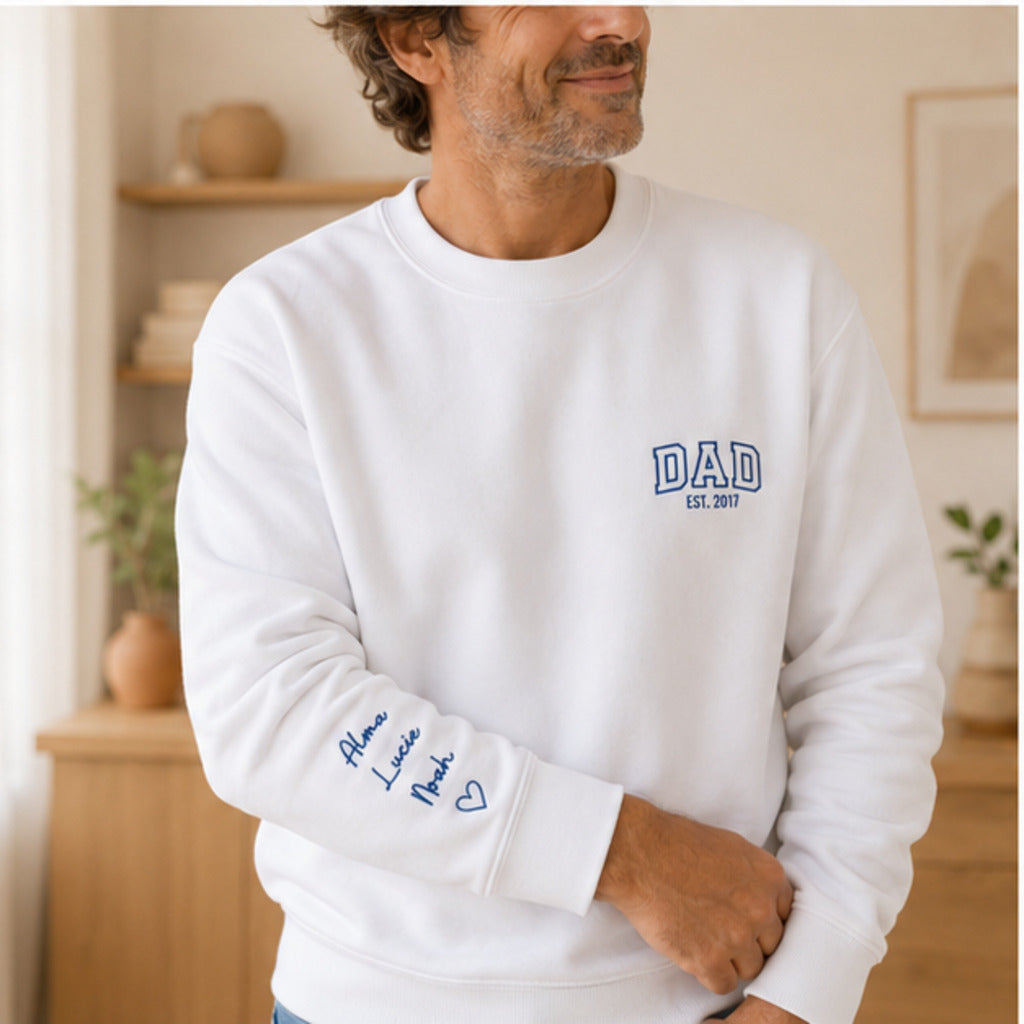 Sweat personnalisé papa brodé - DAD – vue 3