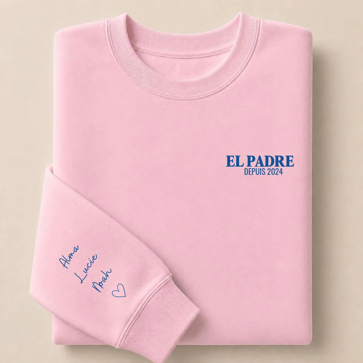 Sweat personnalisé papa brodé - El Padre – vue 10