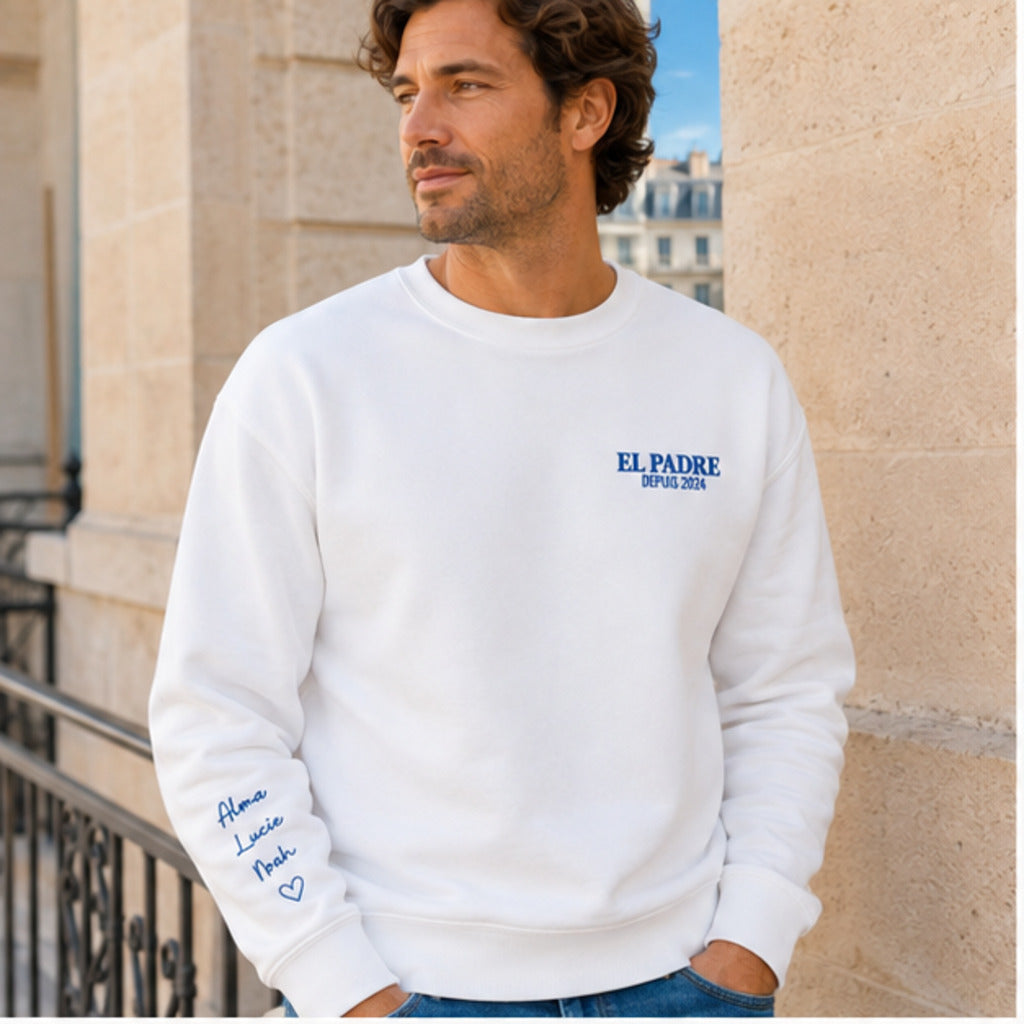 Sweat personnalisé papa brodé - El Padre