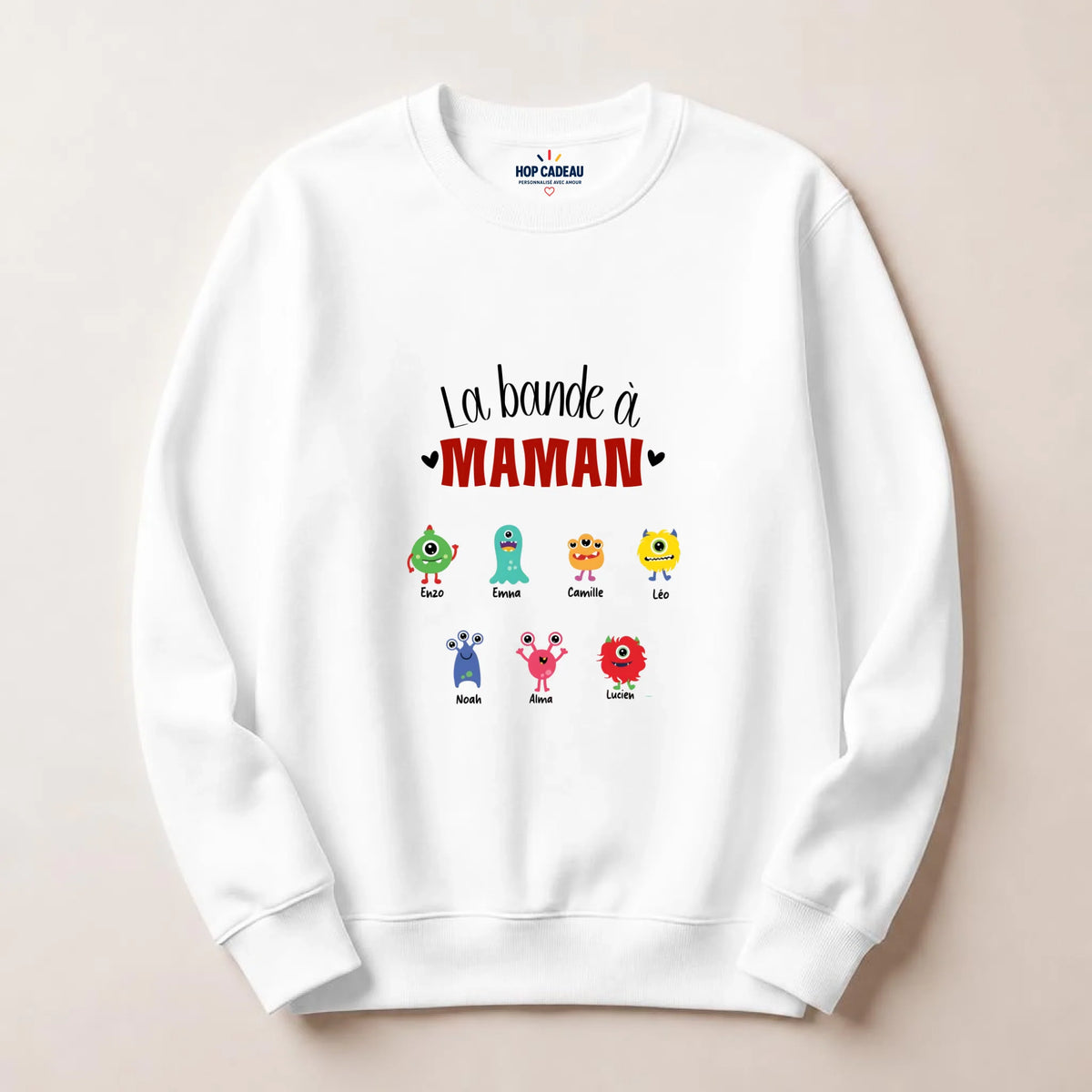 Pull Maman personnalisé – La bande à Maman – vue 4