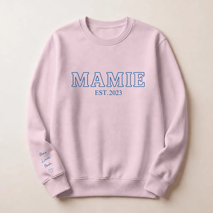 Sweat personnalisé mamie brodé - Future mamie – vue 11