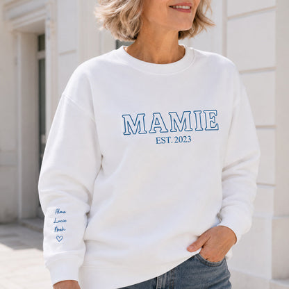 Sweat personnalisé mamie brodé - Future mamie – vue 3