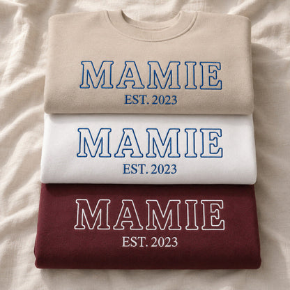 Sweat personnalisé mamie brodé - Future mamie – vue 6
