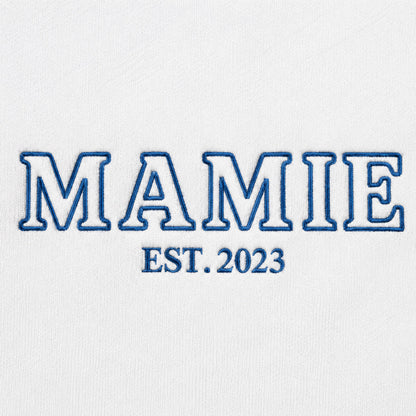 Sweat personnalisé mamie brodé - Future mamie – vue 7