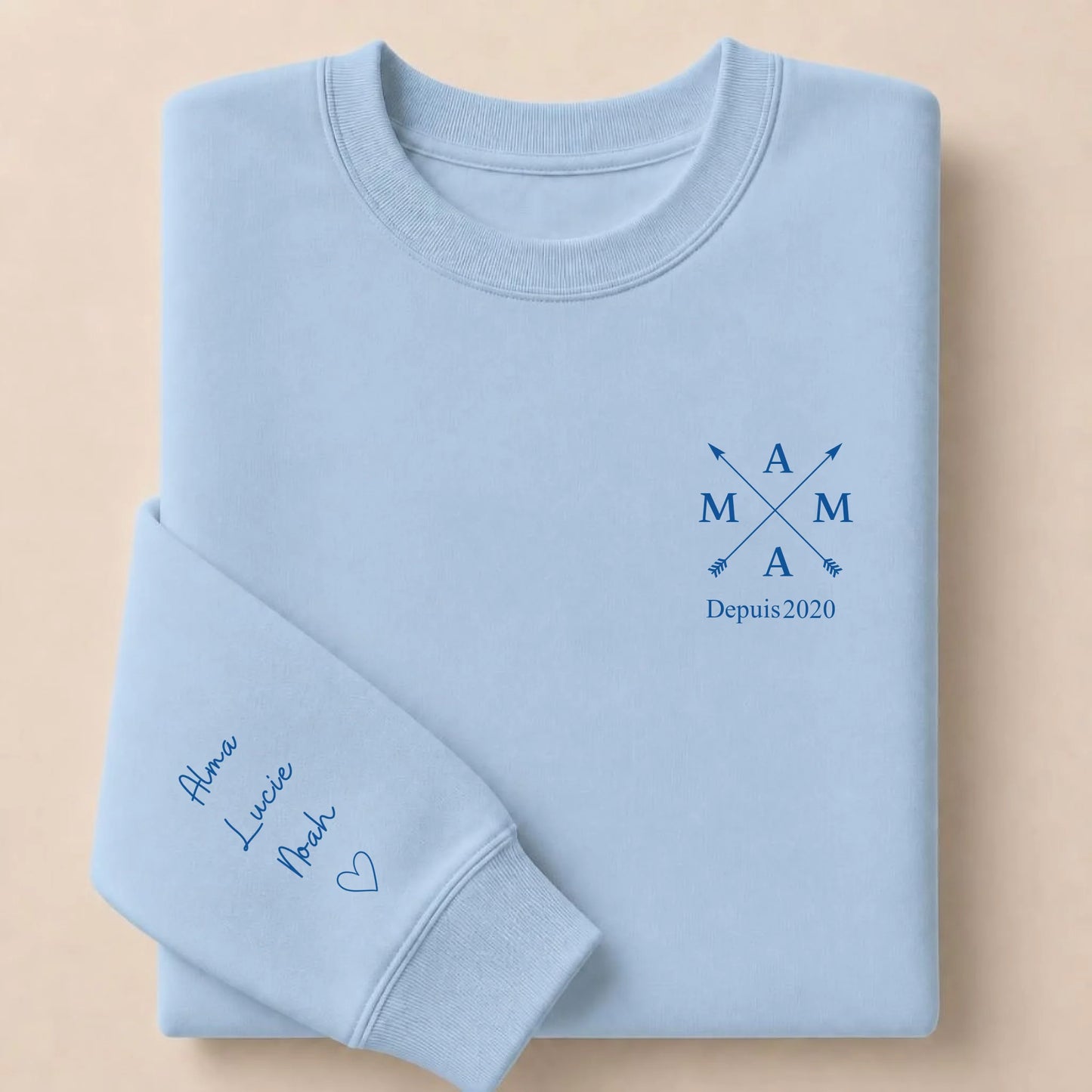 Sweat personnalisé maman brodé - Mama depuis – vue 14