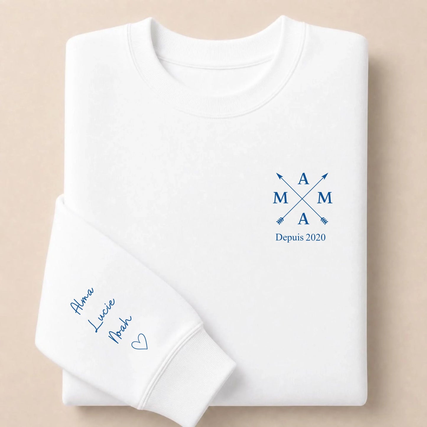 Sweat personnalisé maman brodé - Mama depuis – vue 5