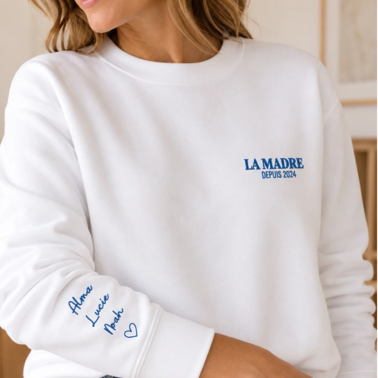 Sweat personnalisé maman - La Madre depuis – vue 3