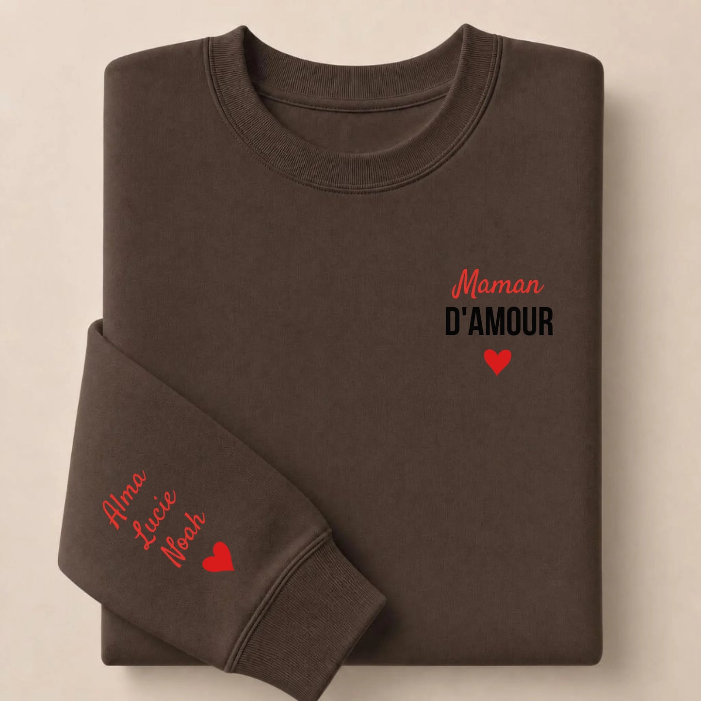 Sweat personnalisé maman - Maman d’amour – vue 10