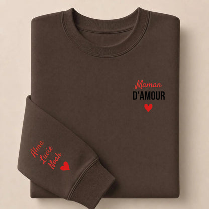 Sweat personnalisé maman - Maman d’amour – vue 10
