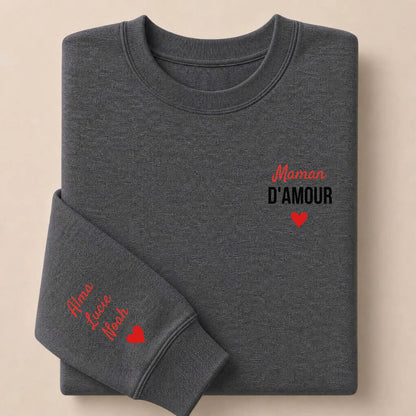 Sweat personnalisé maman - Maman d’amour – vue 11