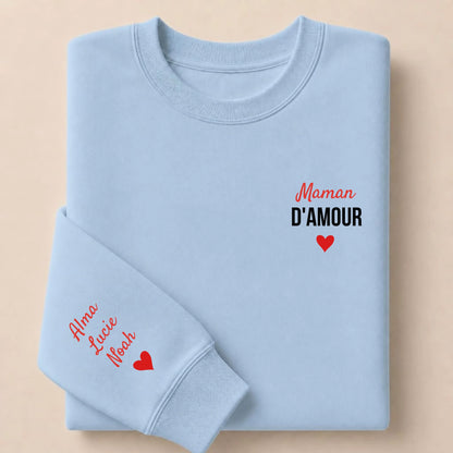 Sweat personnalisé maman - Maman d’amour – vue 12