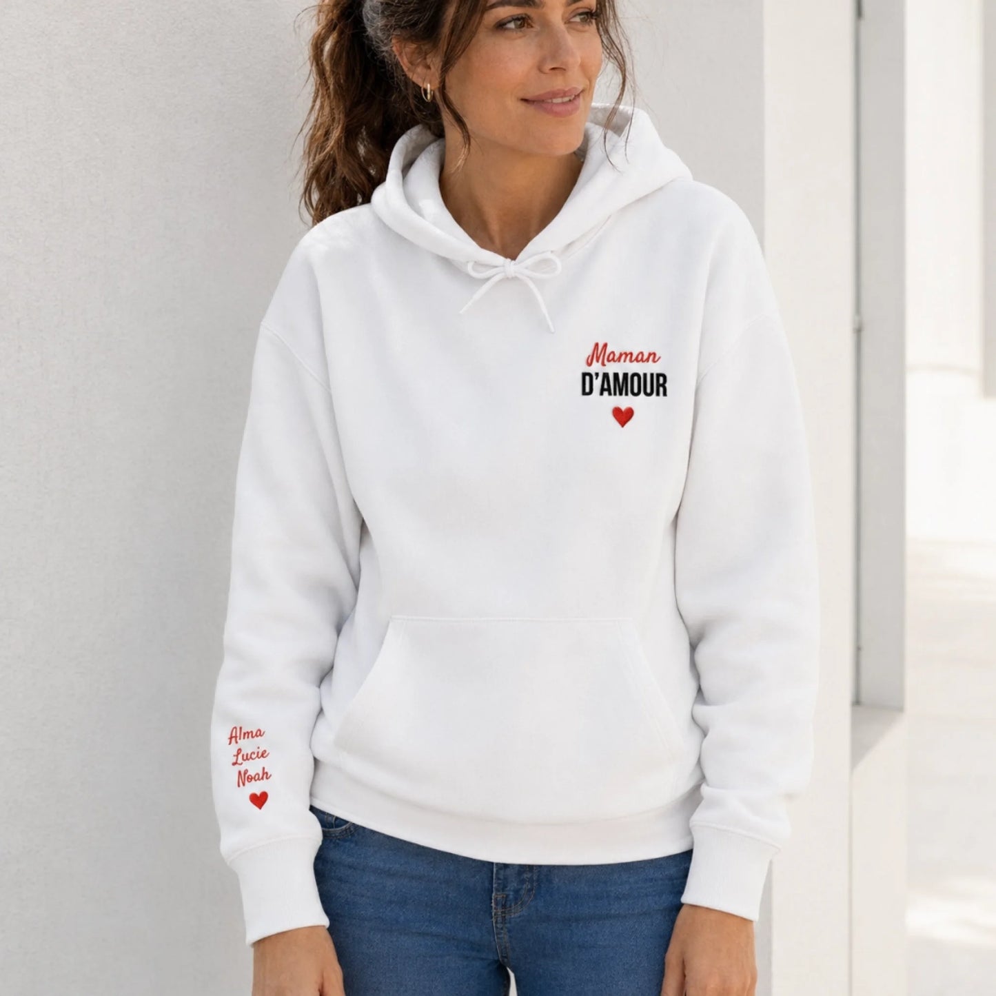 Sweat personnalisé maman - Maman d’amour – vue 20