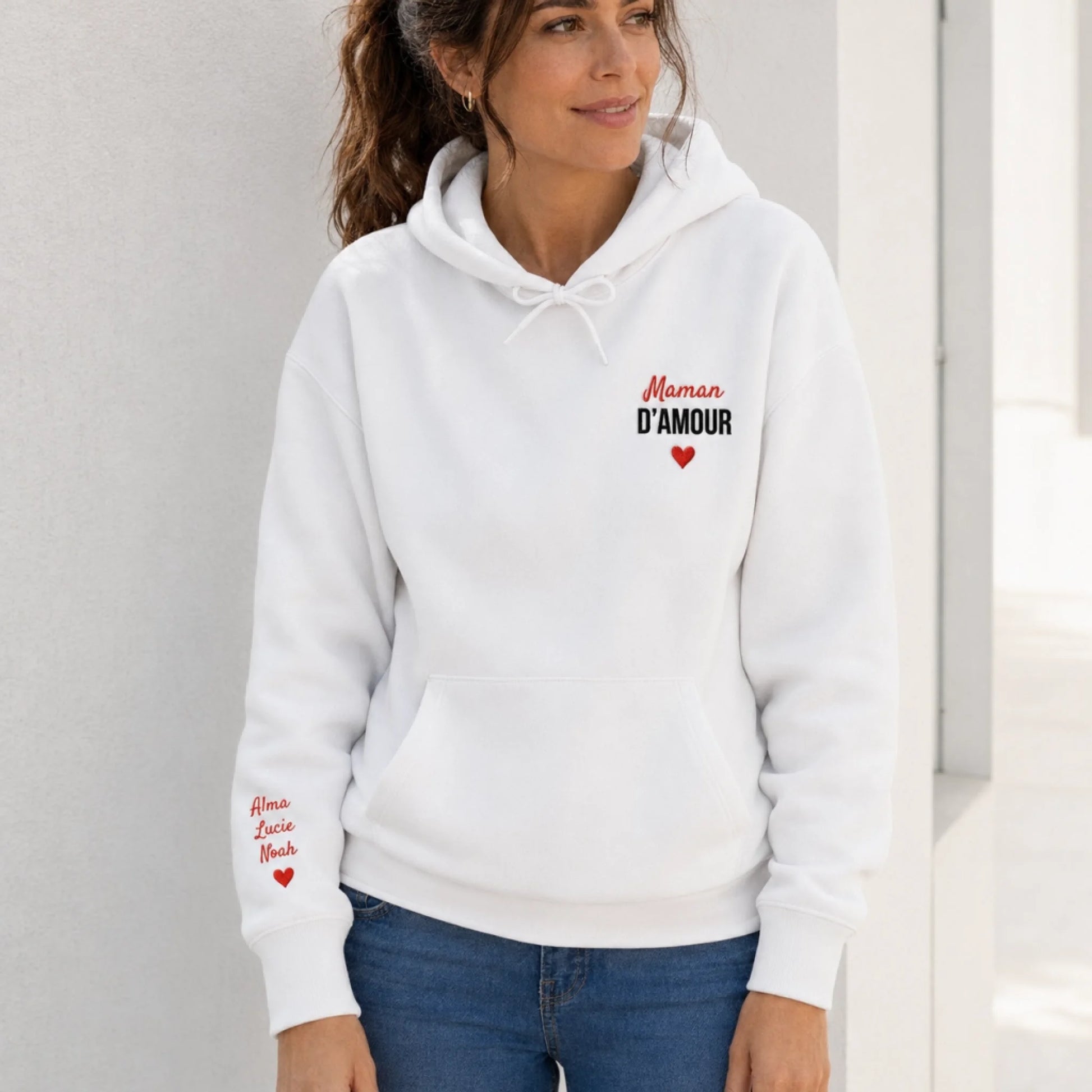 Sweat personnalisé maman - Maman d’amour – vue 20