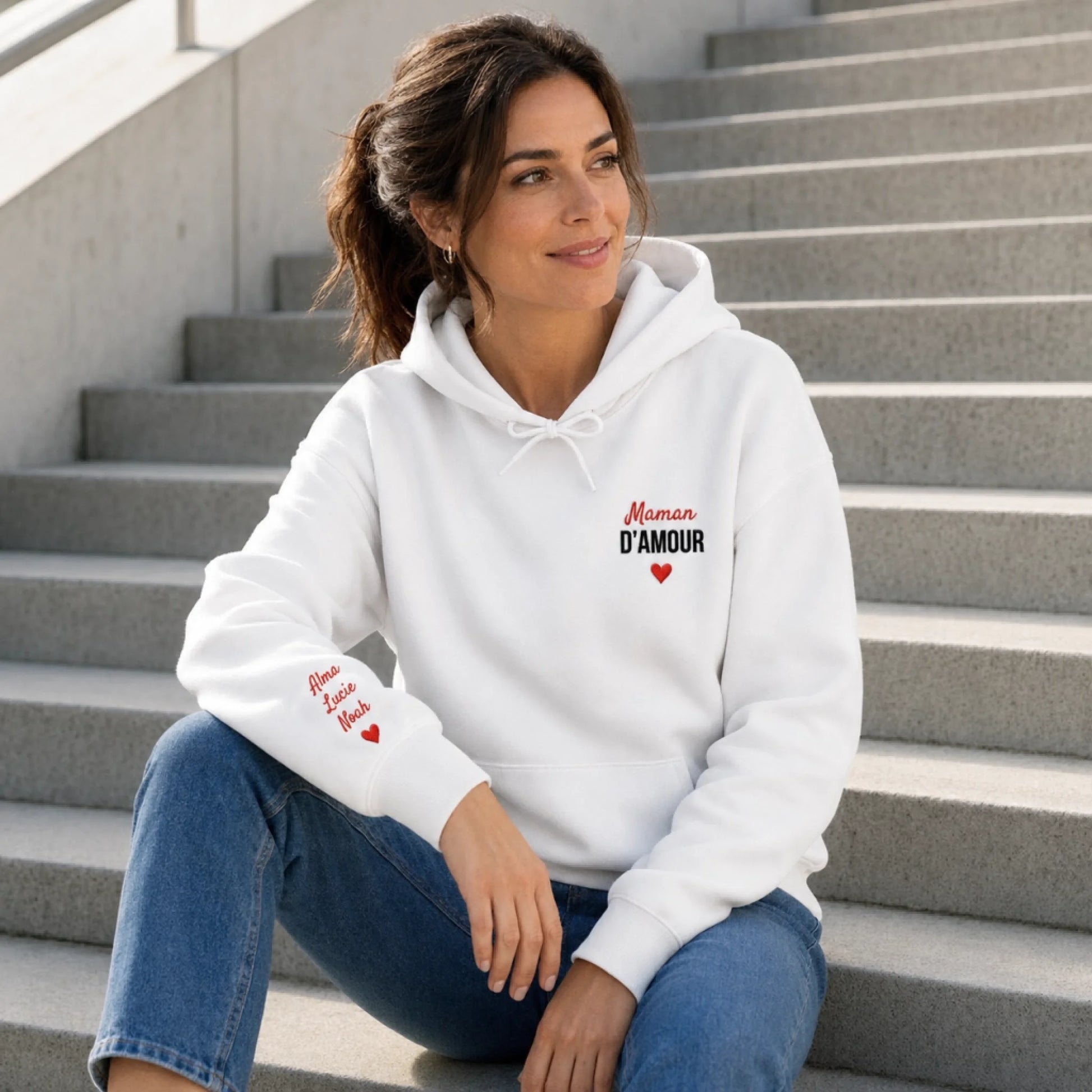Sweat personnalisé maman - Maman d’amour – vue 22