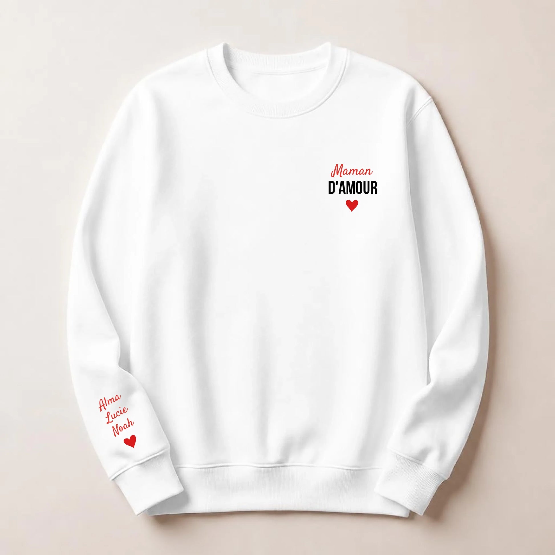 Sweat personnalisé maman - Maman d’amour – vue 4