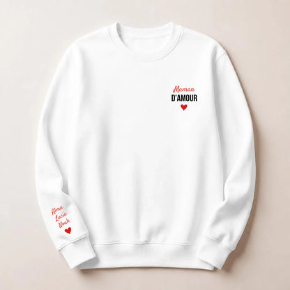 Sweat personnalisé maman - Maman d’amour – vue 4