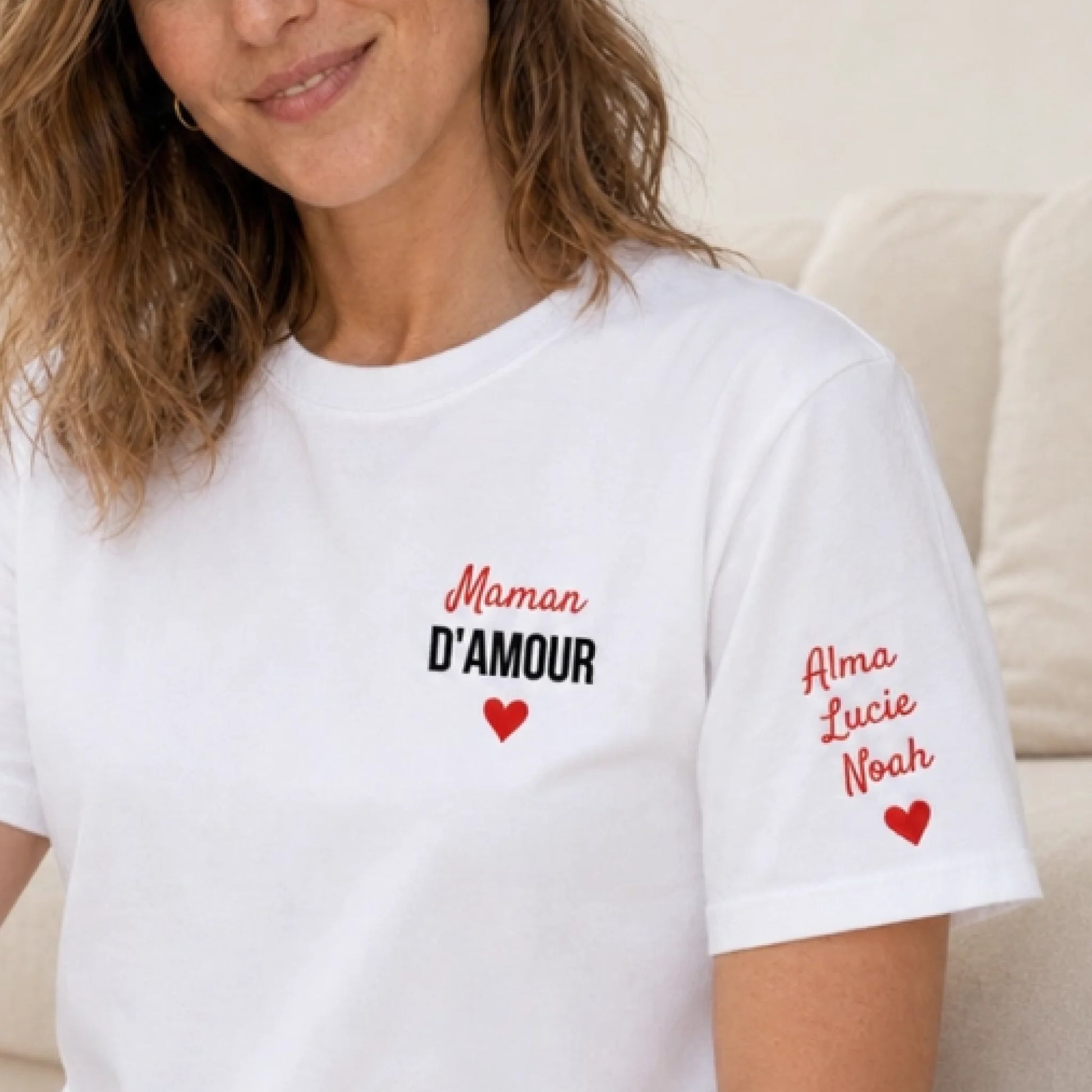 Sweat personnalisé maman - Maman d’amour – vue 41