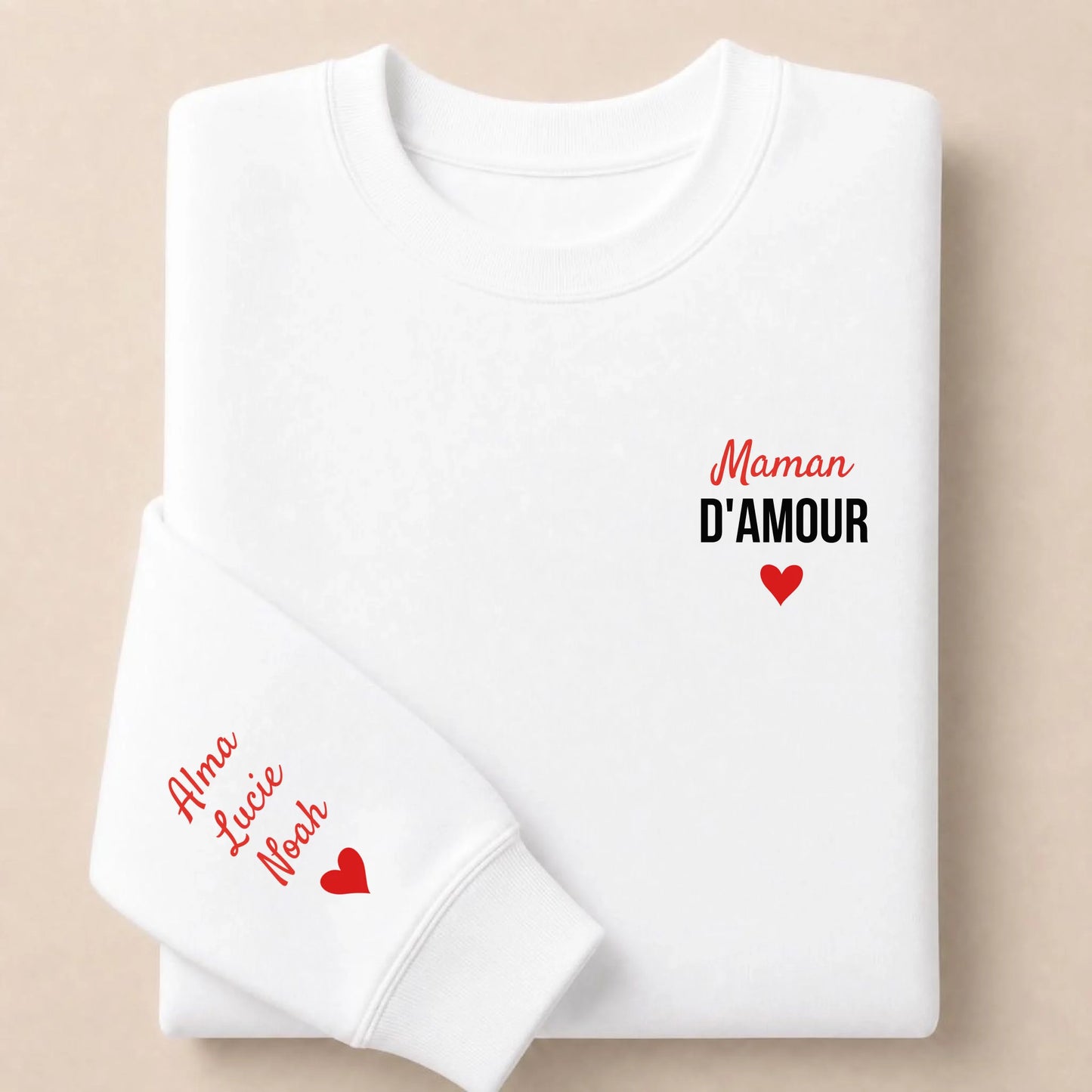 Sweat personnalisé maman - Maman d’amour – vue 5