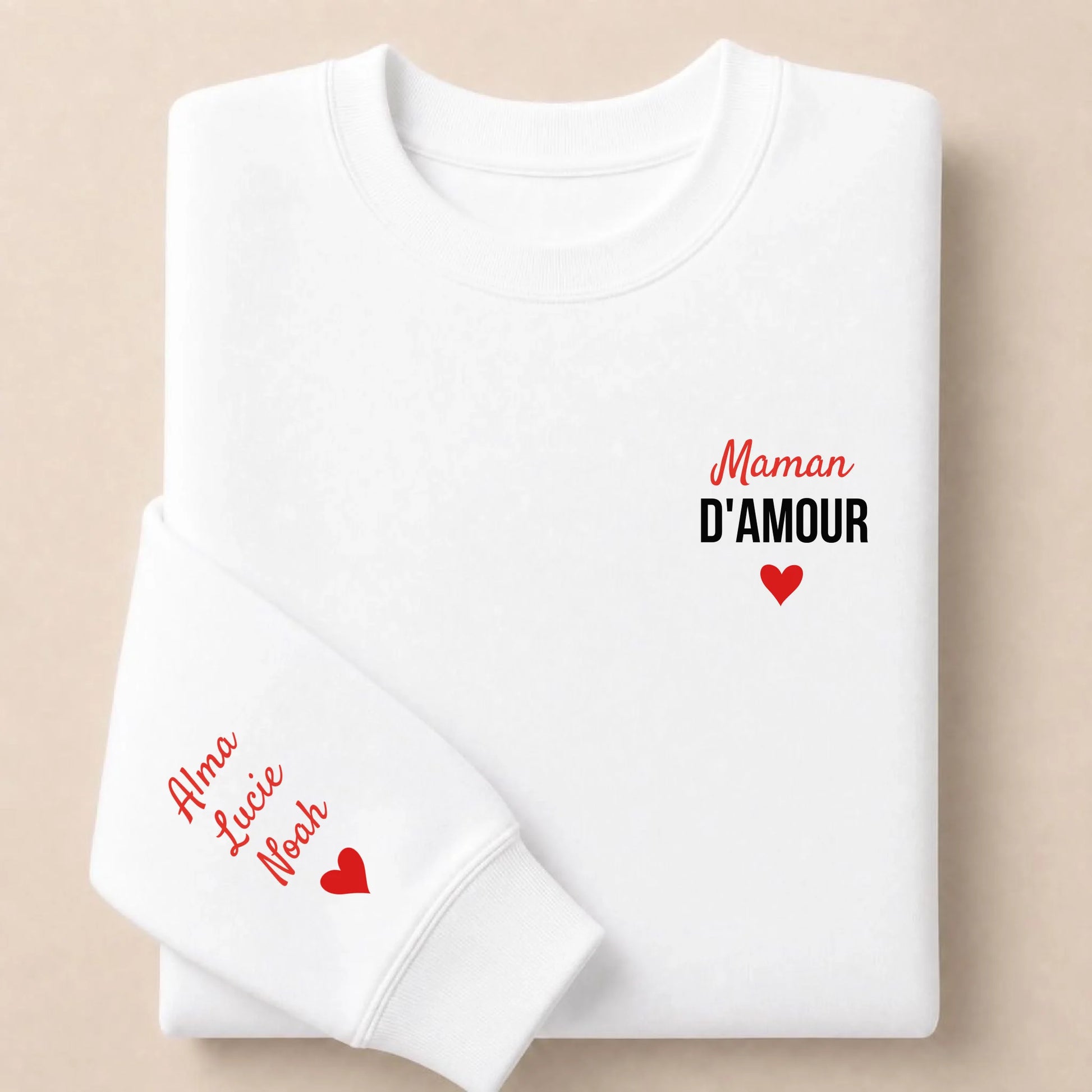 Sweat personnalisé maman - Maman d’amour – vue 5
