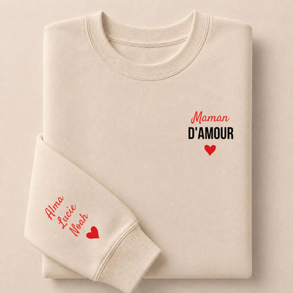 Sweat personnalisé maman - Maman d’amour – vue 7